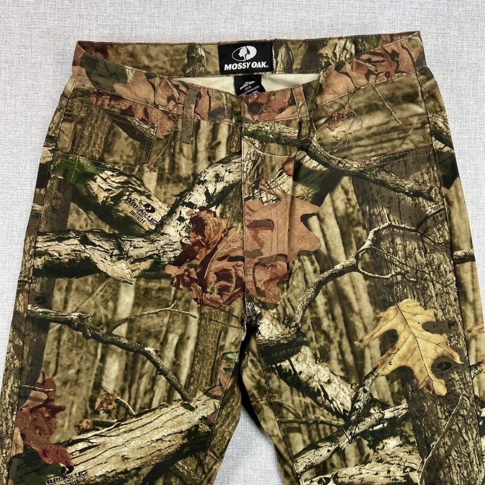 Mossy Oak Break-Up Camo 5 Pocket Jeans Men 32x30 Cotton Hunting NEW Lightweight‎